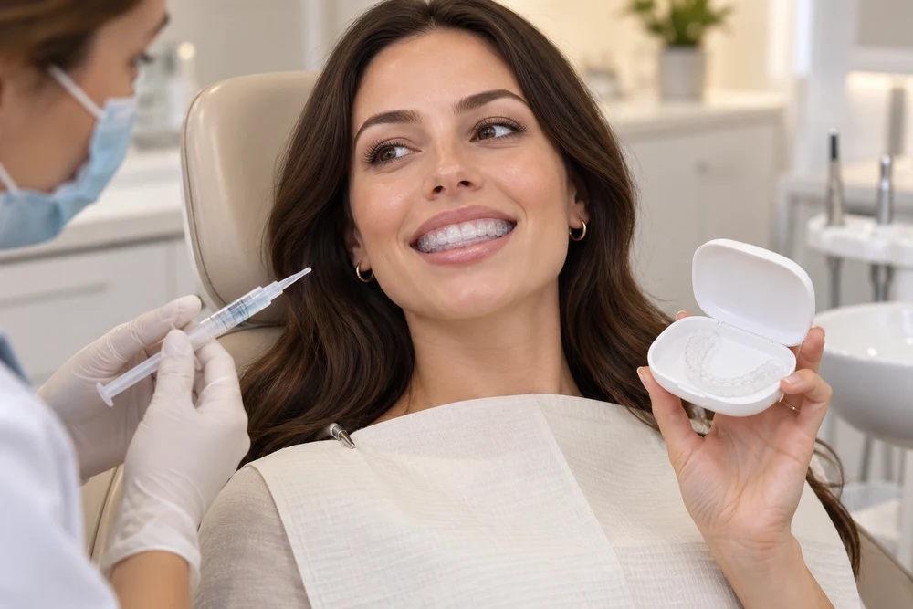 Uso supervisado de férulas para blanqueamiento dental